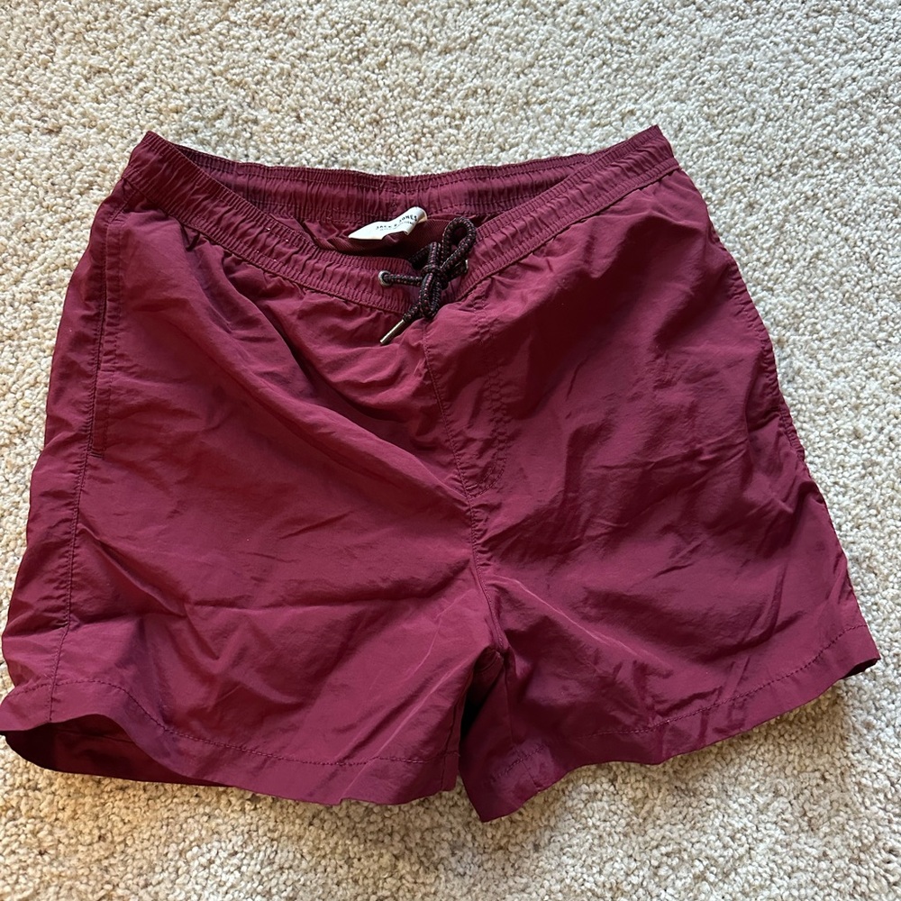 Jack & Jones Burgundy Swim Shorts